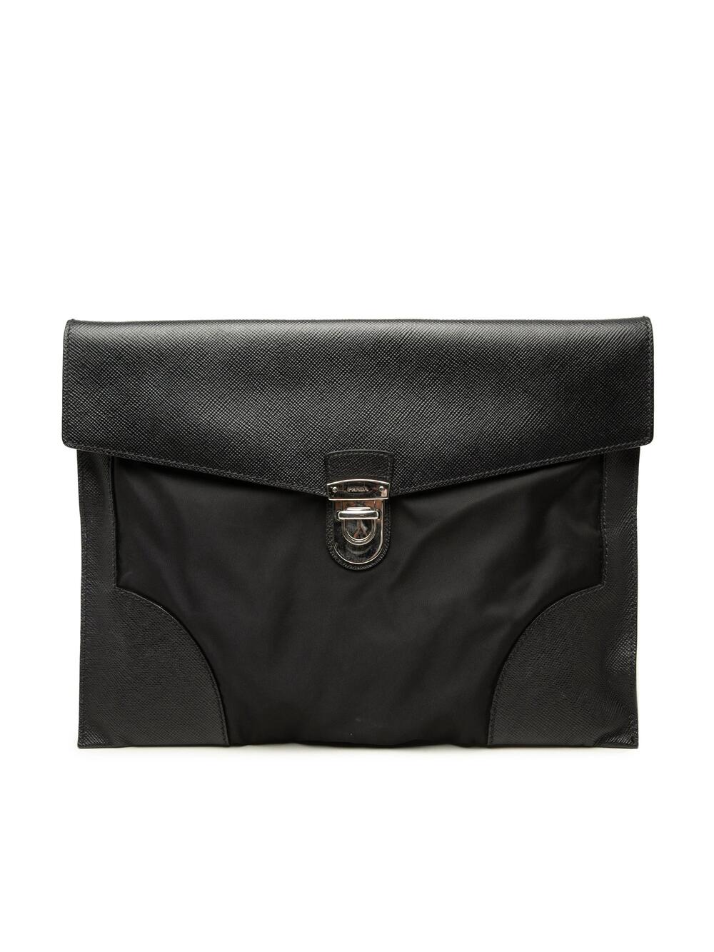 Prada Briefcase Tessuto And Saffiano #350268P60B